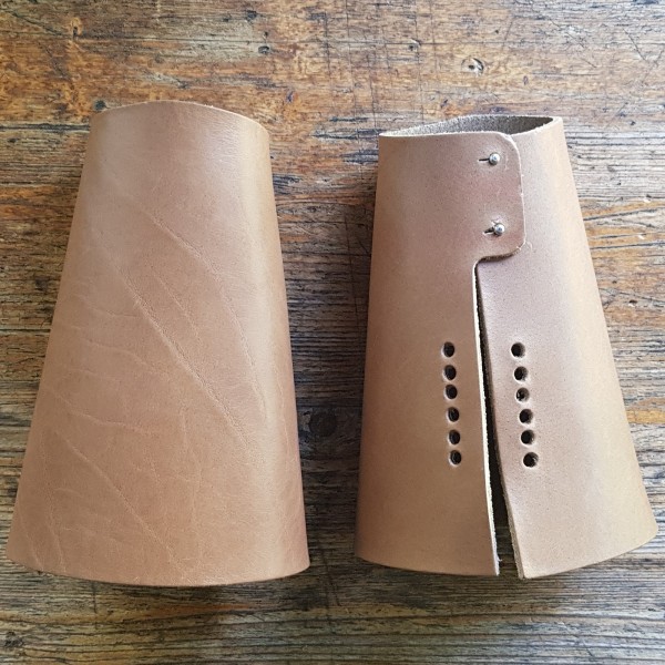 Armschoner, Cuffs - Rohlinge mit Pins