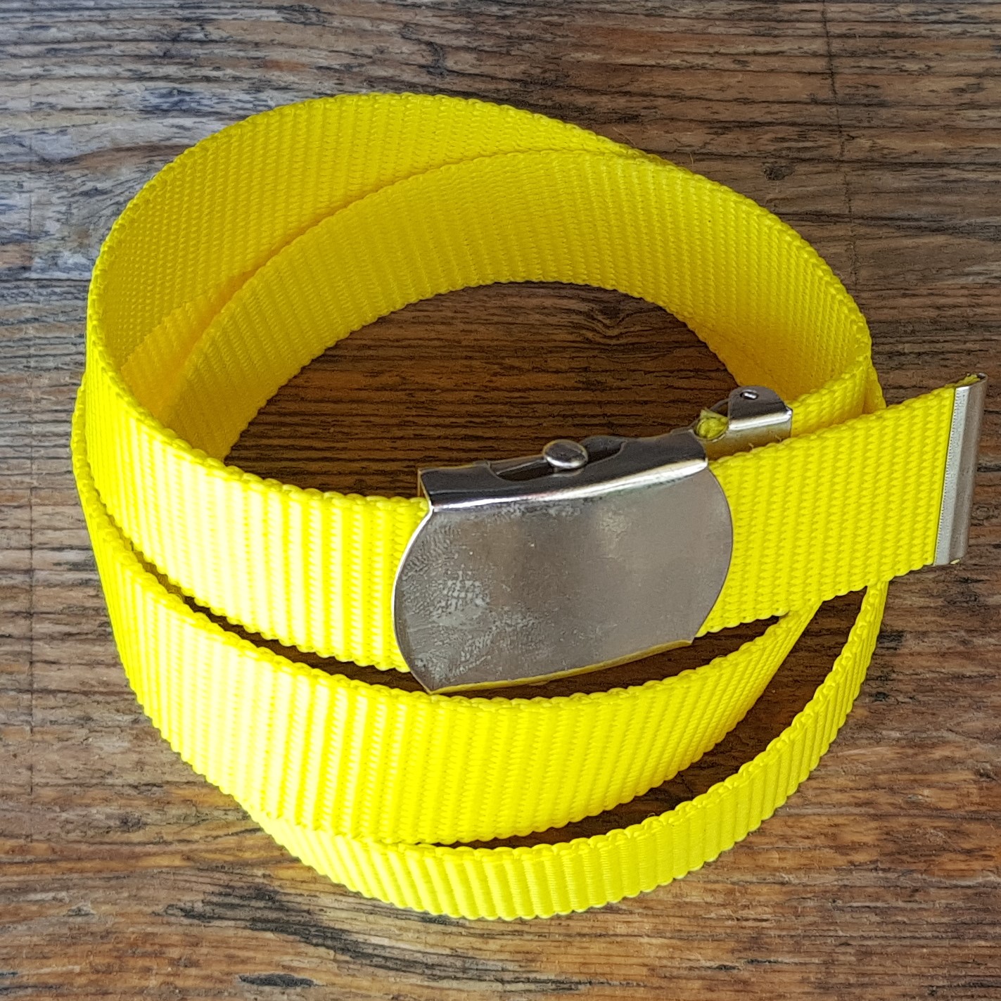 Stoffgürtel gelb, 3cm breit | Stoffgürtel 3cm, einfarbiger Webbandgürtel |  Stoff-/Web-Band Gürtel | Sigurd Riemer und Gürtler