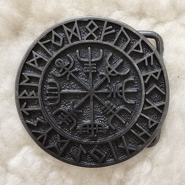VEGVISIR -Schließe schwarzeisenfarben 4cm, Schnalle