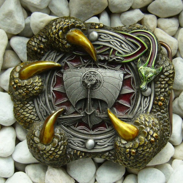 Vinland - Viking Warship, Drachenklaue, 4cm, Gürtelschließe, Schnalle