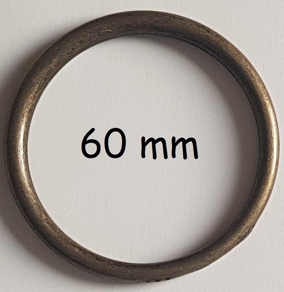Ring, 60mm, gegossen, altmessing