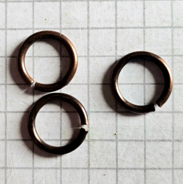 Ring, 10mm, Eisen, FB:altkupfer