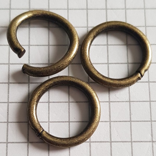 Ring, 13mm, Eisen, FB:altmessing