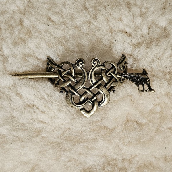 CELTIC TRIANGLE,Keltische Haarspange, Fb:messing,Mittelalter,Larp,Cosplay