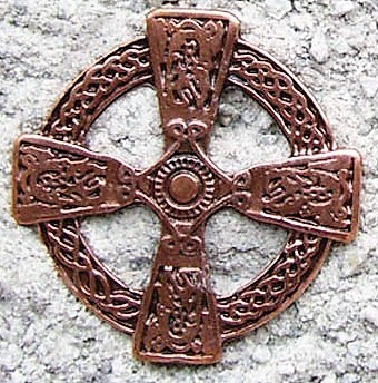 Celtic Cross, kupferfarbener Beschlag