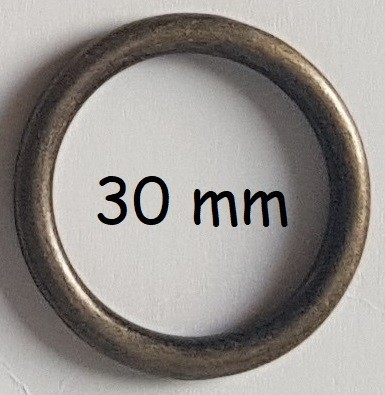 Ring, 30mm, gegossen, altmessing